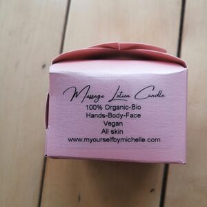 Organic Handmade Massage Lotion Candle